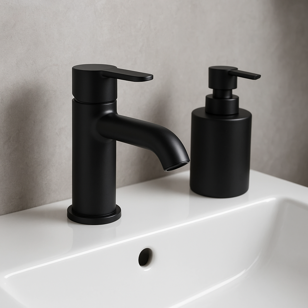 Czarne baterie łazienkowe – jak je utrzymać w idealnym stanie