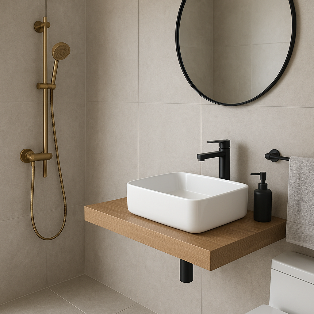 Jak połączyć różne kolory armatury w jednej łazience